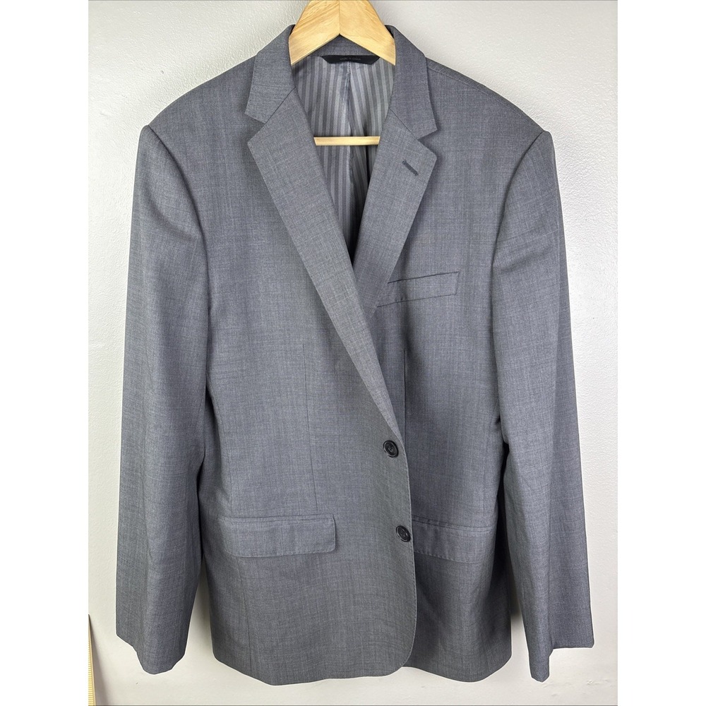 Banana Republic Size 42 Marzetto Fabric Sport Coat Gray 2 Button 100% Wool